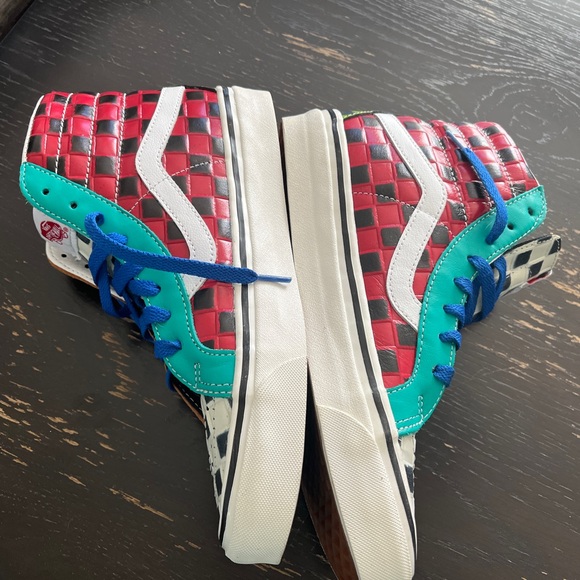 Muti-Colored Checkered Vans - Picture 6 of 7